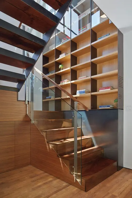 Bookshelf staircase