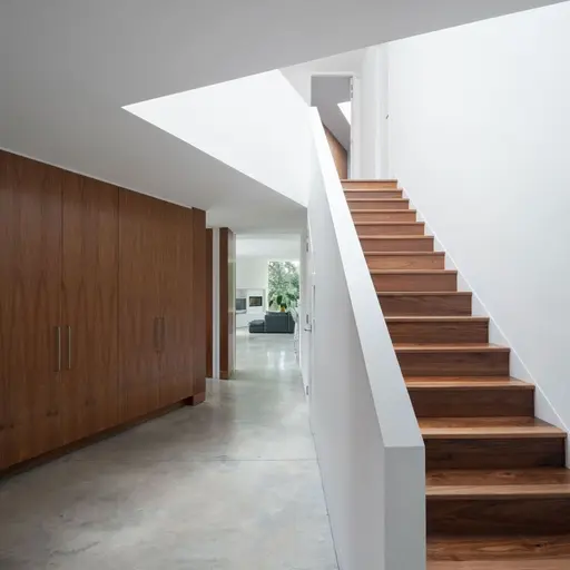Straight staircase design